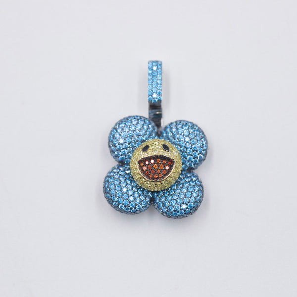 Murakami, Jewelry, Murakami Rainbow Flower Spinner Necklace Gold