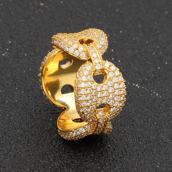 Gucci link ring Yellow Gold