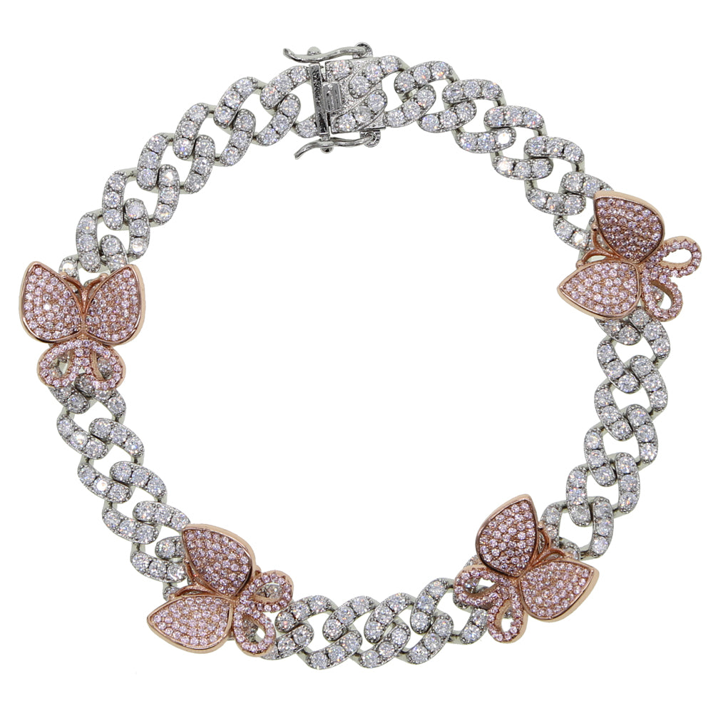 Cinza pingente de borboleta ajustável charme pulseiras & bangle para mulher  masculino moda pulseira jóias para amantes amizade melhor presente