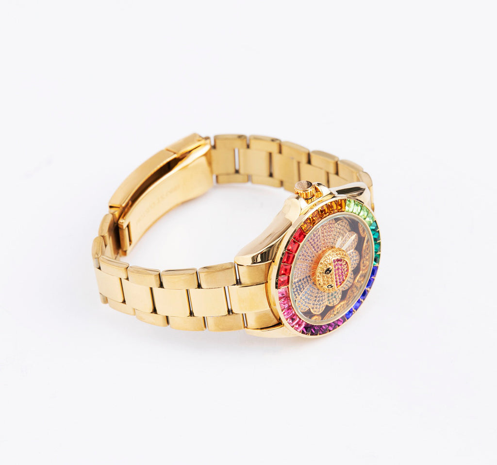 Custom Murakami Flower Fidget spinner watch