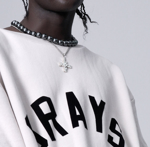 Asap rocky black pearl necklace freshwater pearls – Bijouterie Gonin