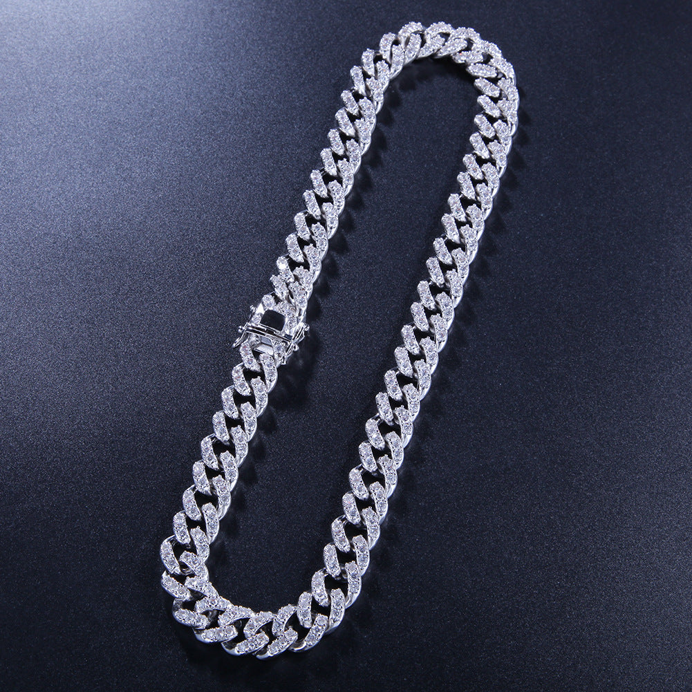 8mm cuban link ben baller ifandco vvs diamond necklace chain shopgld travis scott kylie jenner stormi