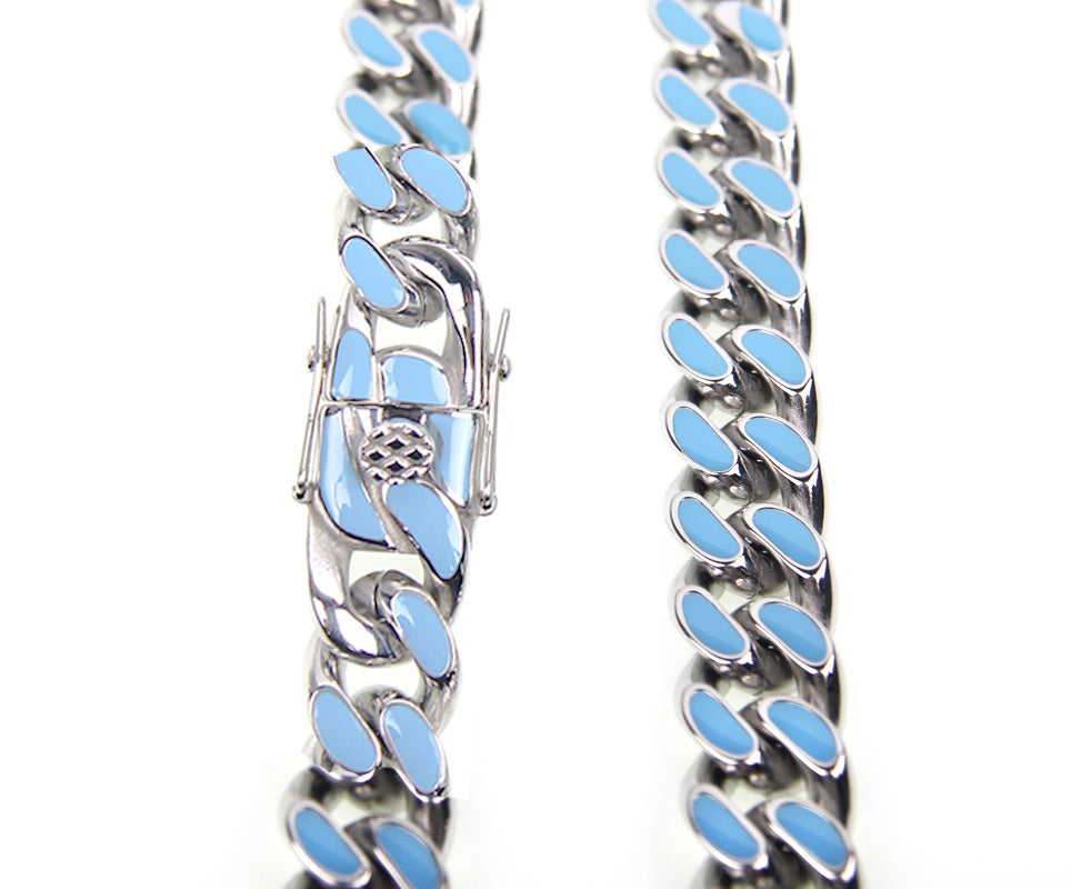 Louis Vuitton Cuban Chain Necklace Blue
